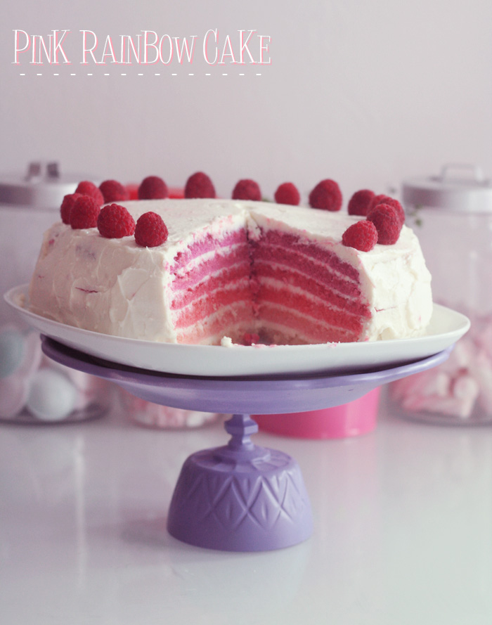 Gâteau arc en ciel - La cuisine de Déborah