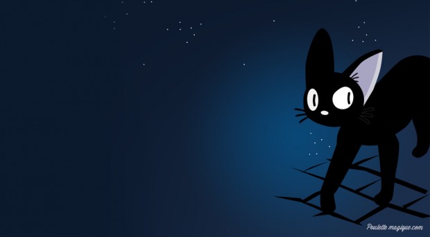 Gigi le petit chat noir (free wallpaper)
