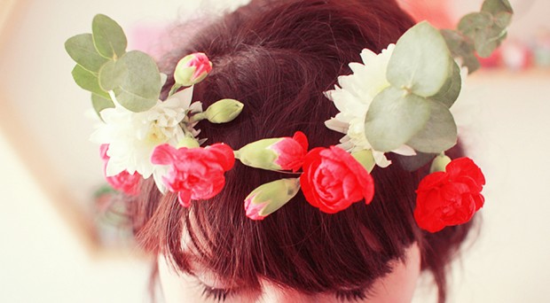 DIY : couronne de fleurs d’hiver ♥