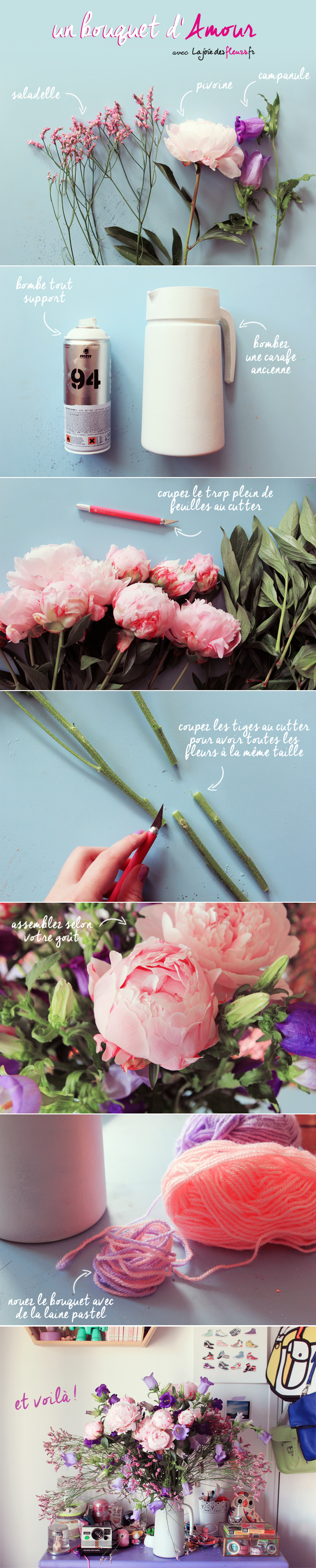 diy-bouquet fete des mere joie des fleurs