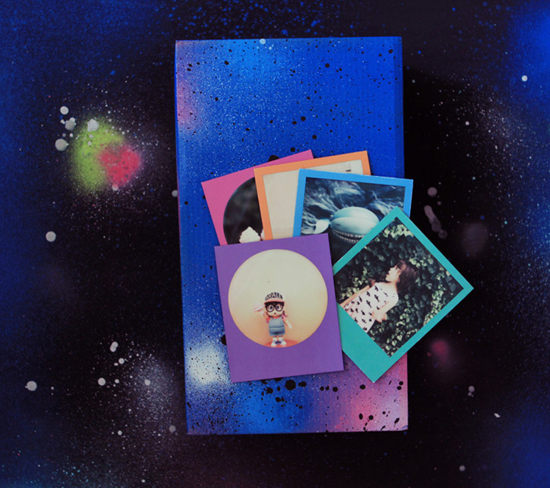 DIY galaxie : la box à polaroids