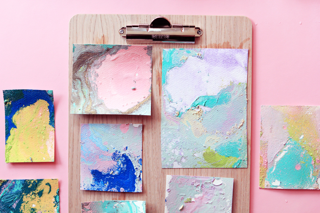 DIY : le papier marbré pastel