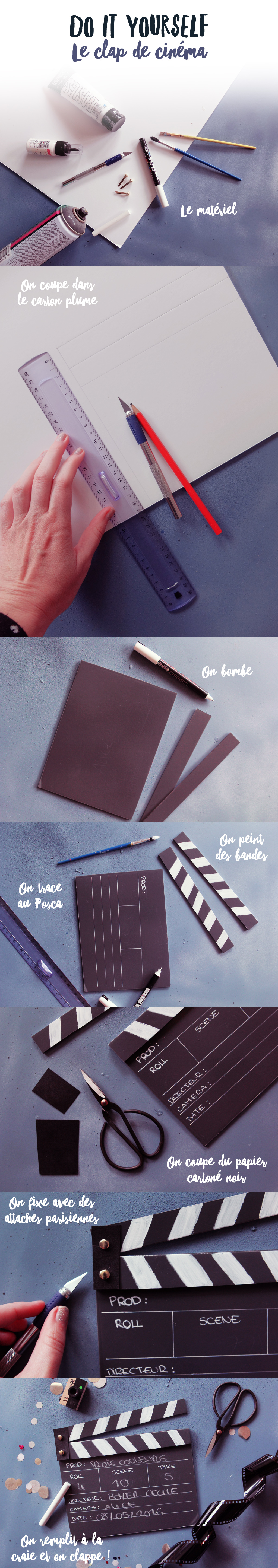 DIY clap de cinema -2