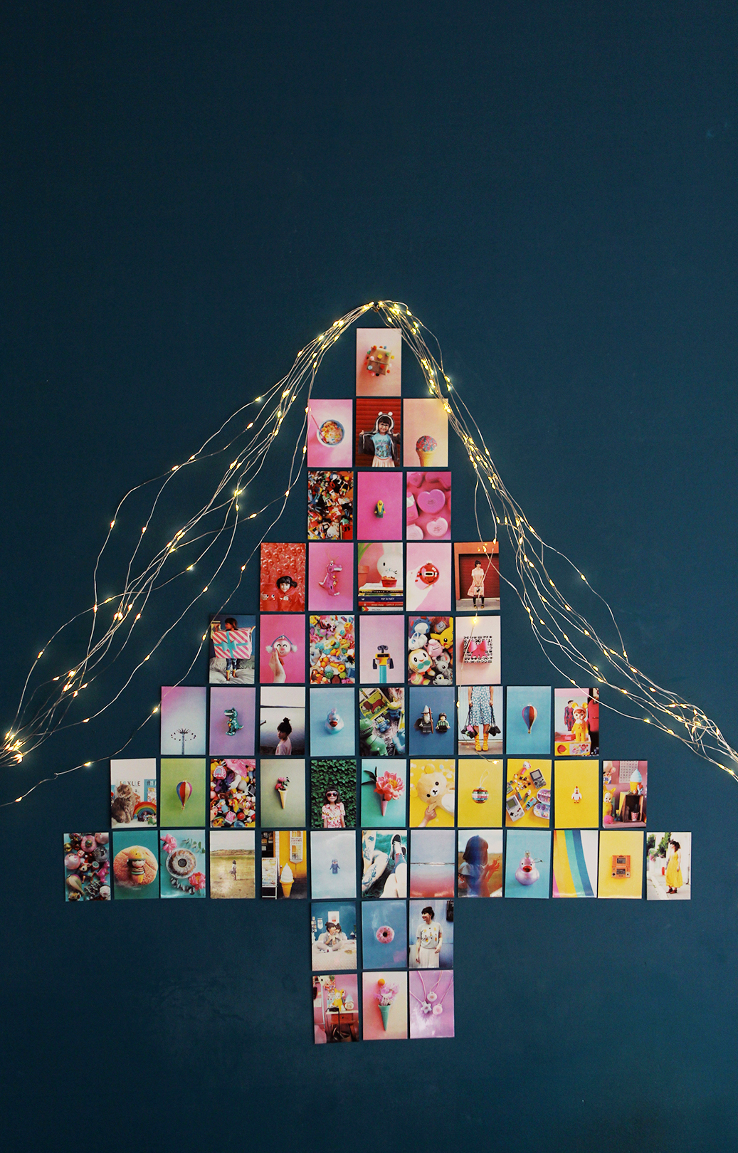 DIY : le sapin de Noël rainbow en photo avec la HP Sprocket