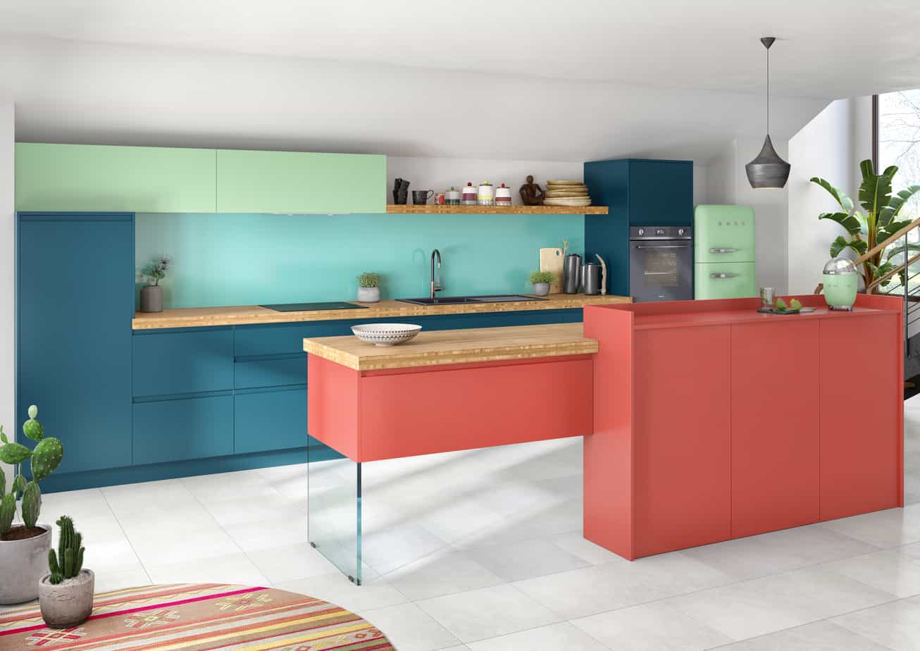 Mettez de la couleur dans votre cuisine !