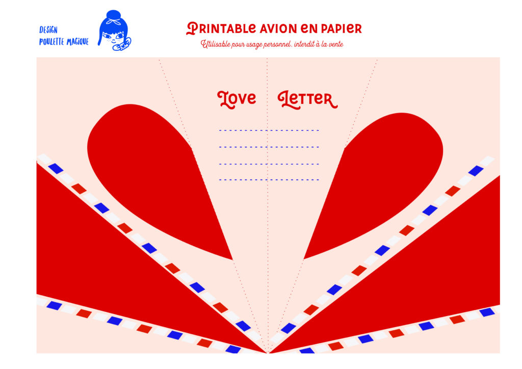 Printable avion en papier grande taille