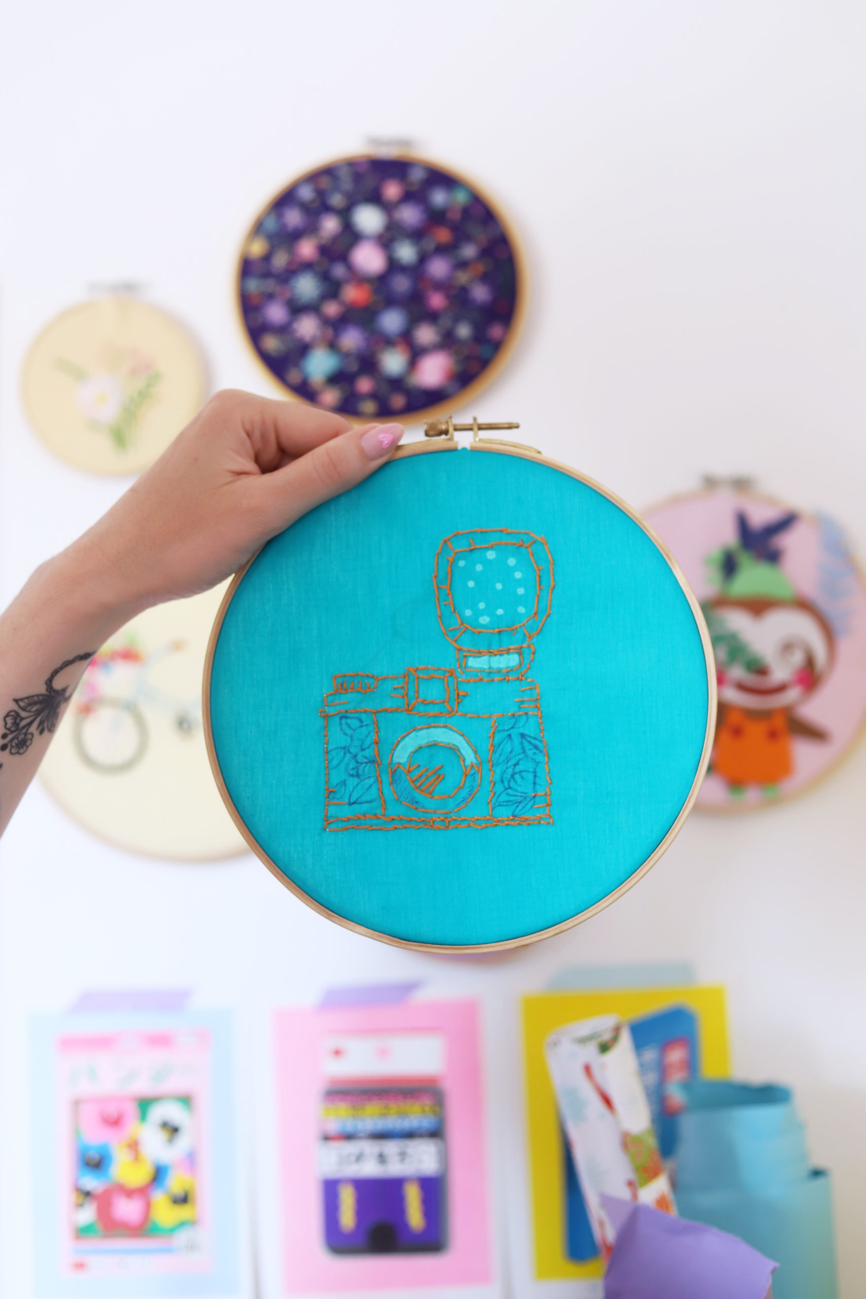 DIY broderie avec Pilot et les stylos Frixion